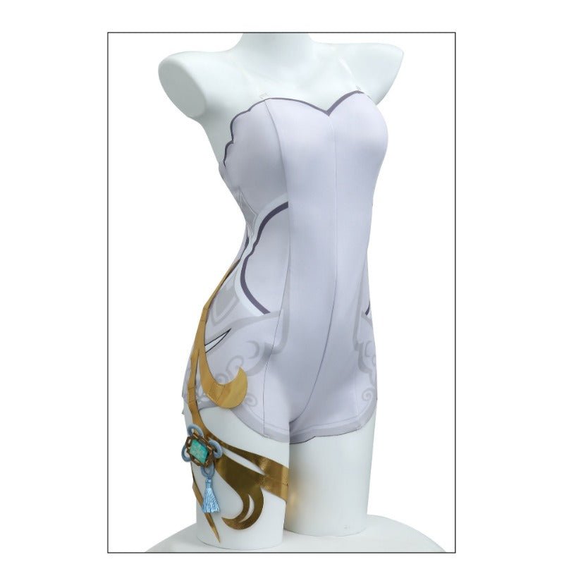 Genshin Impact Shenhe Cold Flower, Hidden Dew Cosplay Costume – Elegant LNY Outfit - Coscosmos Genshin Impact Shenhe Cold Flower, Hidden Dew Cosplay Costume – Elegant LNY Outfit - Coscosmos
