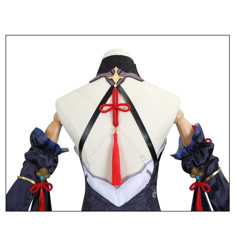 Genshin Impact Shenhe Cold Flower, Hidden Dew Cosplay Costume – Elegant LNY Outfit - Coscosmos Genshin Impact Shenhe Cold Flower, Hidden Dew Cosplay Costume – Elegant LNY Outfit - Coscosmos