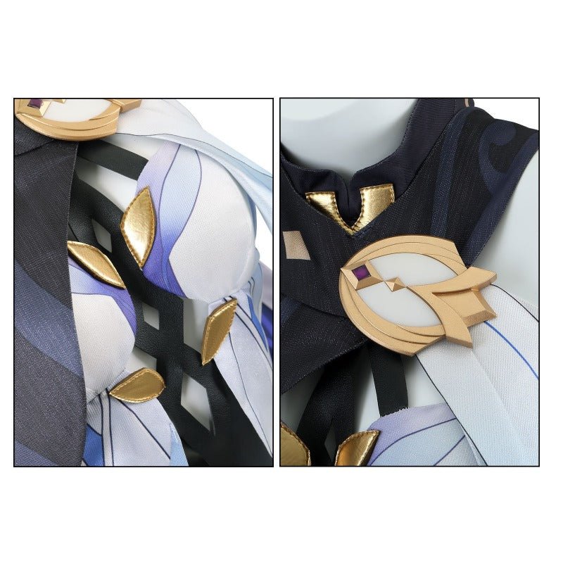 Genshin Impact Skirk Cosplay Costume – Tartaglia’s Master Outfit for Women - Coscosmos Genshin Impact Skirk Cosplay Costume – Tartaglia’s Master Outfit for Women - Coscosmos