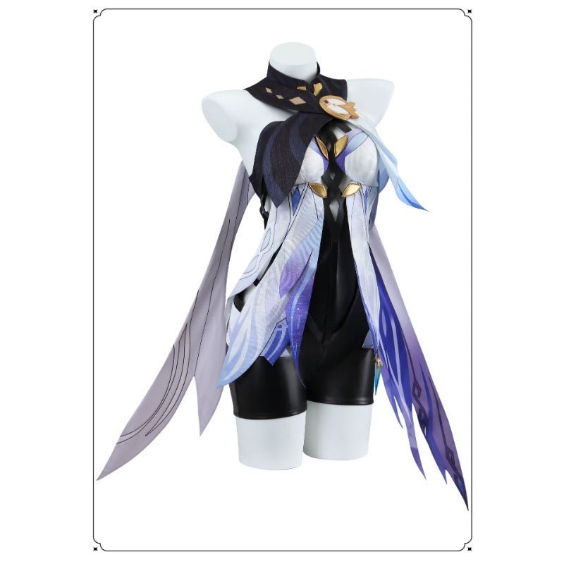 Genshin Impact Skirk Cosplay Costume – Tartaglia’s Master Outfit for Women - Coscosmos Genshin Impact Skirk Cosplay Costume – Tartaglia’s Master Outfit for Women - Coscosmos
