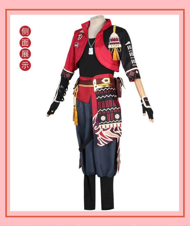 Genshin Impact Thoma Crossplay Costume – Full Set 5 - Star Inazuma Cosplay Outfit - Coscosmos Genshin Impact Thoma Crossplay Costume – Full Set 5 - Star Inazuma Cosplay Outfit - Coscosmos