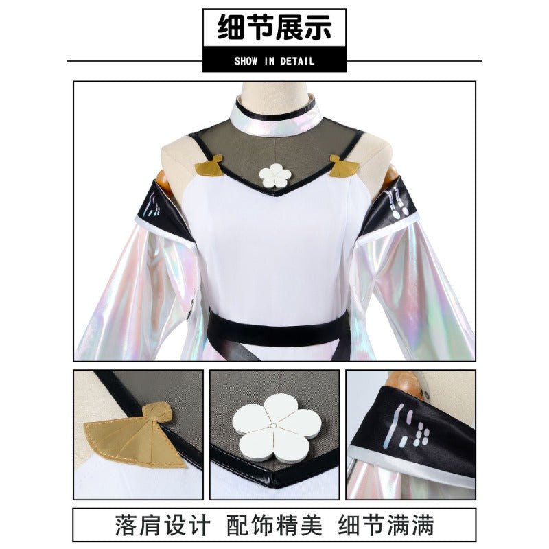 Genshin Impact Yae Miko Cosplay Costume - Elegant Fox Enthroned Attire - Coscosmos Genshin Impact Yae Miko Cosplay Costume - Elegant Fox Enthroned Attire - Coscosmos