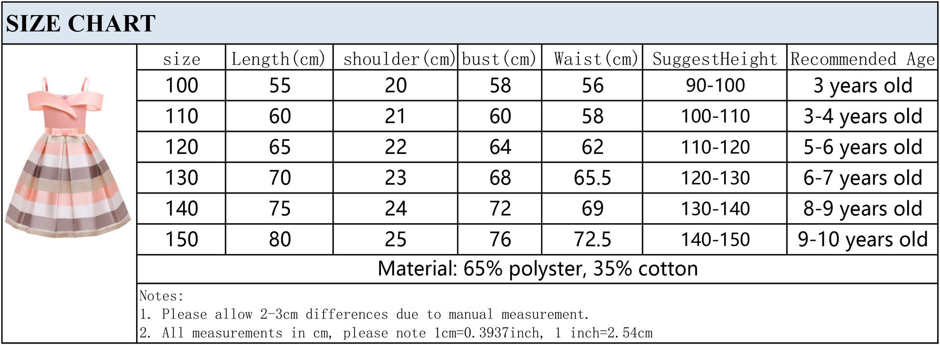 Girls Summer Sleeveless Off Shoulder Stripe Dress Princess Birthday Party Costume - Pink Stripe - Coscosmos Girls Summer Sleeveless Off Shoulder Stripe Dress Princess Birthday Party Costume - Pink Stripe - Coscosmos