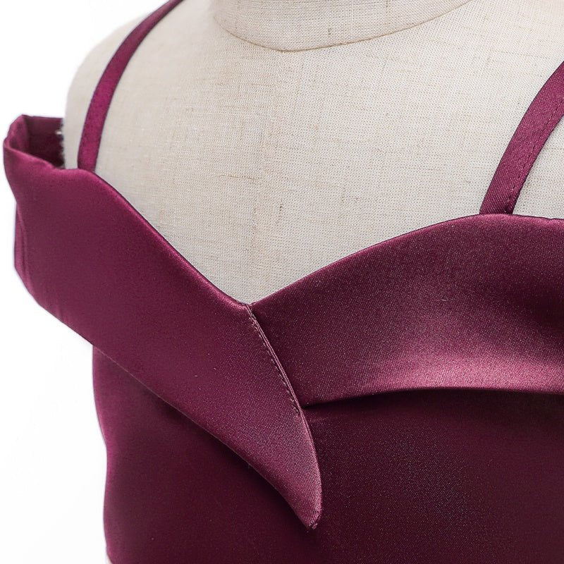 Girls Summer Sleeveless Off Shoulder Stripe Dress Princess Birthday Party Costume - Pink Stripe - Coscosmos Girls Summer Sleeveless Off Shoulder Stripe Dress Princess Birthday Party Costume - Pink Stripe - Coscosmos