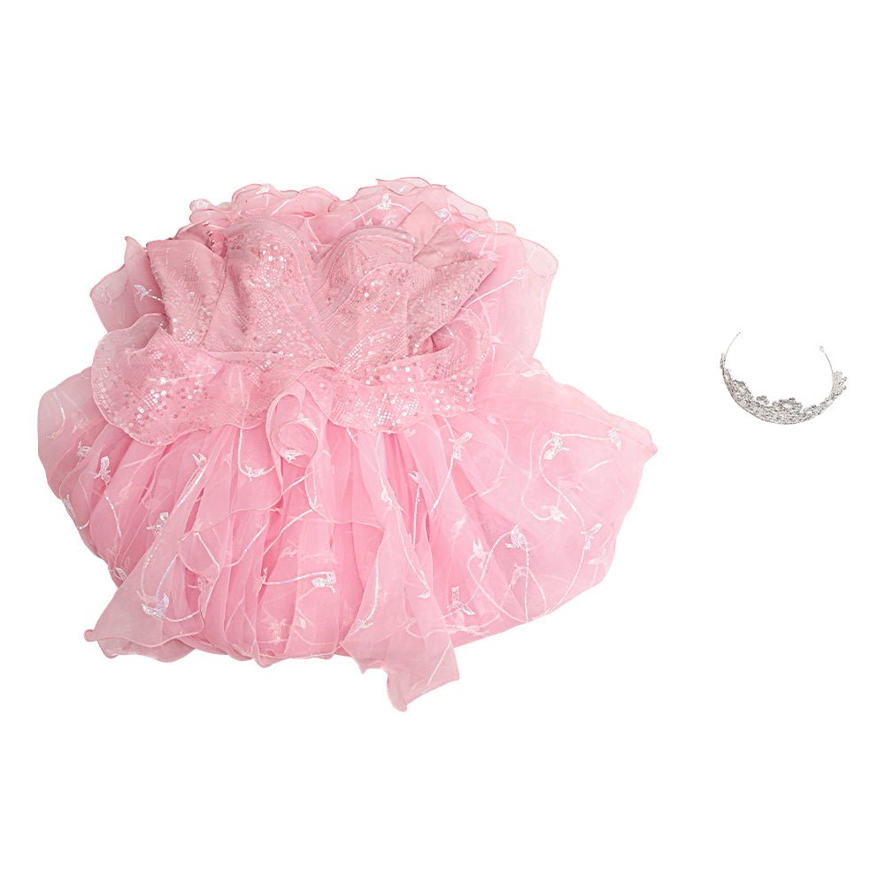 Glinda Pink Wedding Dress from Wicked - Cosplay Costume for Musical Performances - Coscosmos Glinda Pink Wedding Dress from Wicked - Cosplay Costume for Musical Performances - Coscosmos