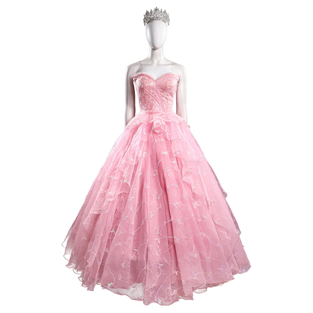 Glinda Pink Wedding Dress from Wicked - Cosplay Costume for Musical Performances - Coscosmos Glinda Pink Wedding Dress from Wicked - Cosplay Costume for Musical Performances - Coscosmos
