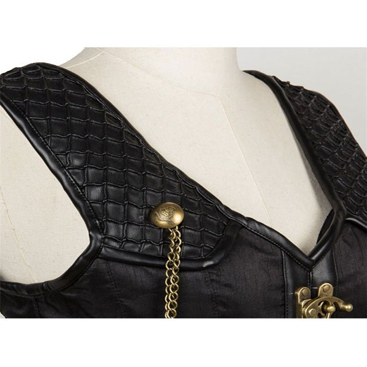 Gothic Corset Steampunk Bustier Top for Women - Perfect for Photography and Cosplay - Coscosmos Gothic Corset Steampunk Bustier Top for Women - Perfect for Photography and Cosplay - Coscosmos