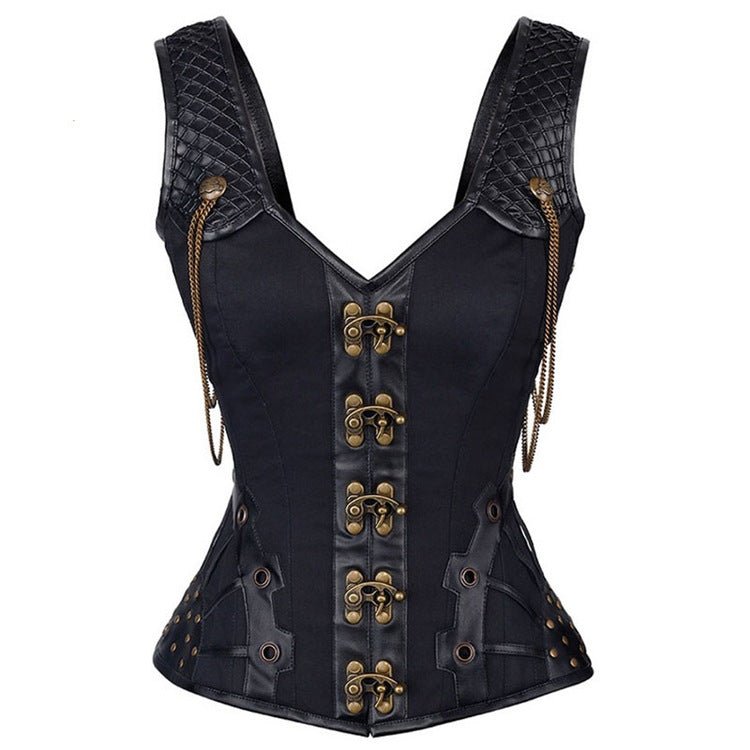 Gothic Corset Steampunk Bustier Top for Women - Perfect for Photography and Cosplay - Coscosmos Gothic Corset Steampunk Bustier Top for Women - Perfect for Photography and Cosplay - Coscosmos