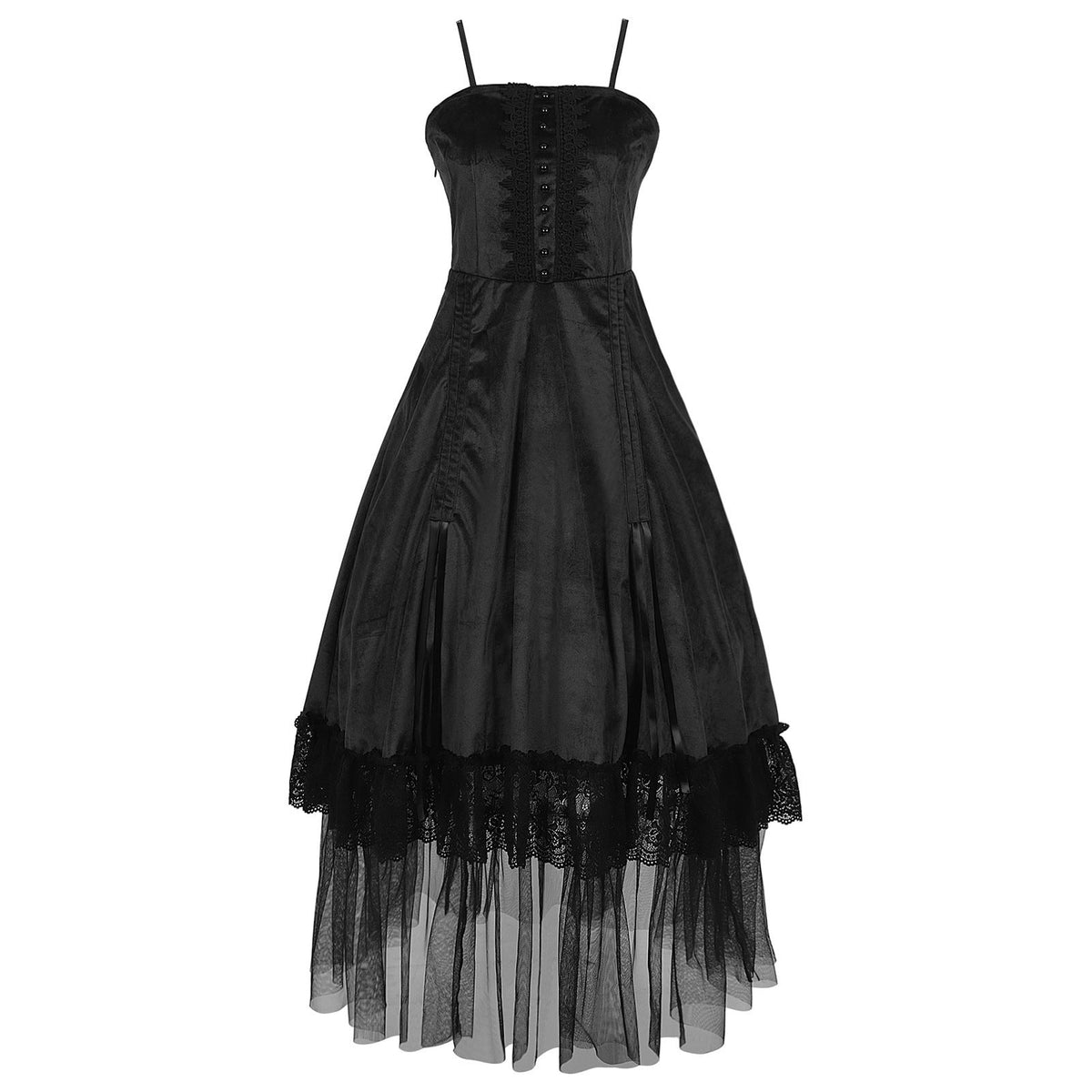 Gothic Dark Fantasy Vampire Duchess Cosplay Costume for Halloween Party Role Play - Coscosmos