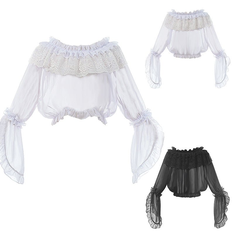 Gothic Lolita Dark Slimming Halloween Long Sleeve Bustier Innerwear for Cosplay - Coscosmos Gothic Lolita Dark Slimming Halloween Long Sleeve Bustier Innerwear for Cosplay - Coscosmos