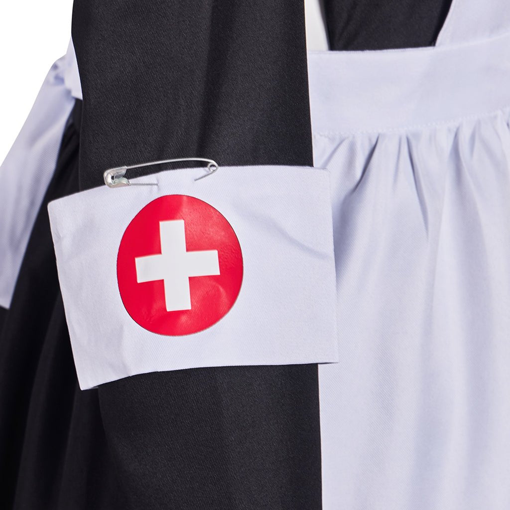 Great War Nurse Florence Nightingale Cosplay Costume Nurse Doctor Uniform Dress With Hat - Coscosmos Great War Nurse Florence Nightingale Cosplay Costume Nurse Doctor Uniform Dress With Hat - Coscosmos