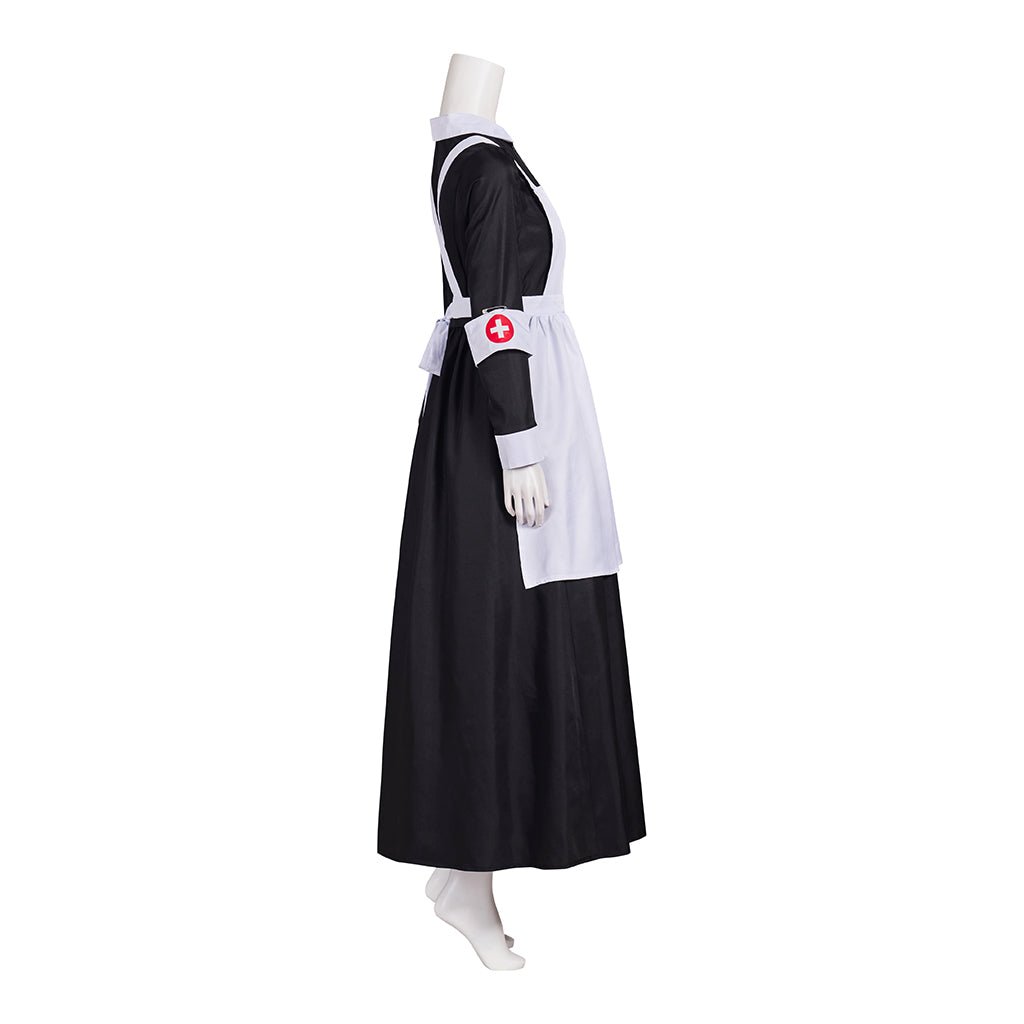 Great War Nurse Florence Nightingale Cosplay Costume Nurse Doctor Uniform Dress With Hat - Coscosmos Great War Nurse Florence Nightingale Cosplay Costume Nurse Doctor Uniform Dress With Hat - Coscosmos