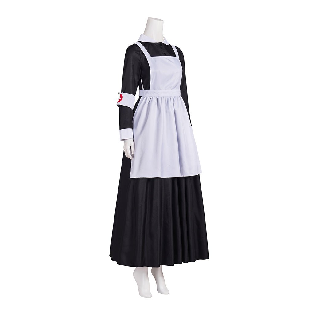 Great War Nurse Florence Nightingale Cosplay Costume Nurse Doctor Uniform Dress With Hat - Coscosmos Great War Nurse Florence Nightingale Cosplay Costume Nurse Doctor Uniform Dress With Hat - Coscosmos