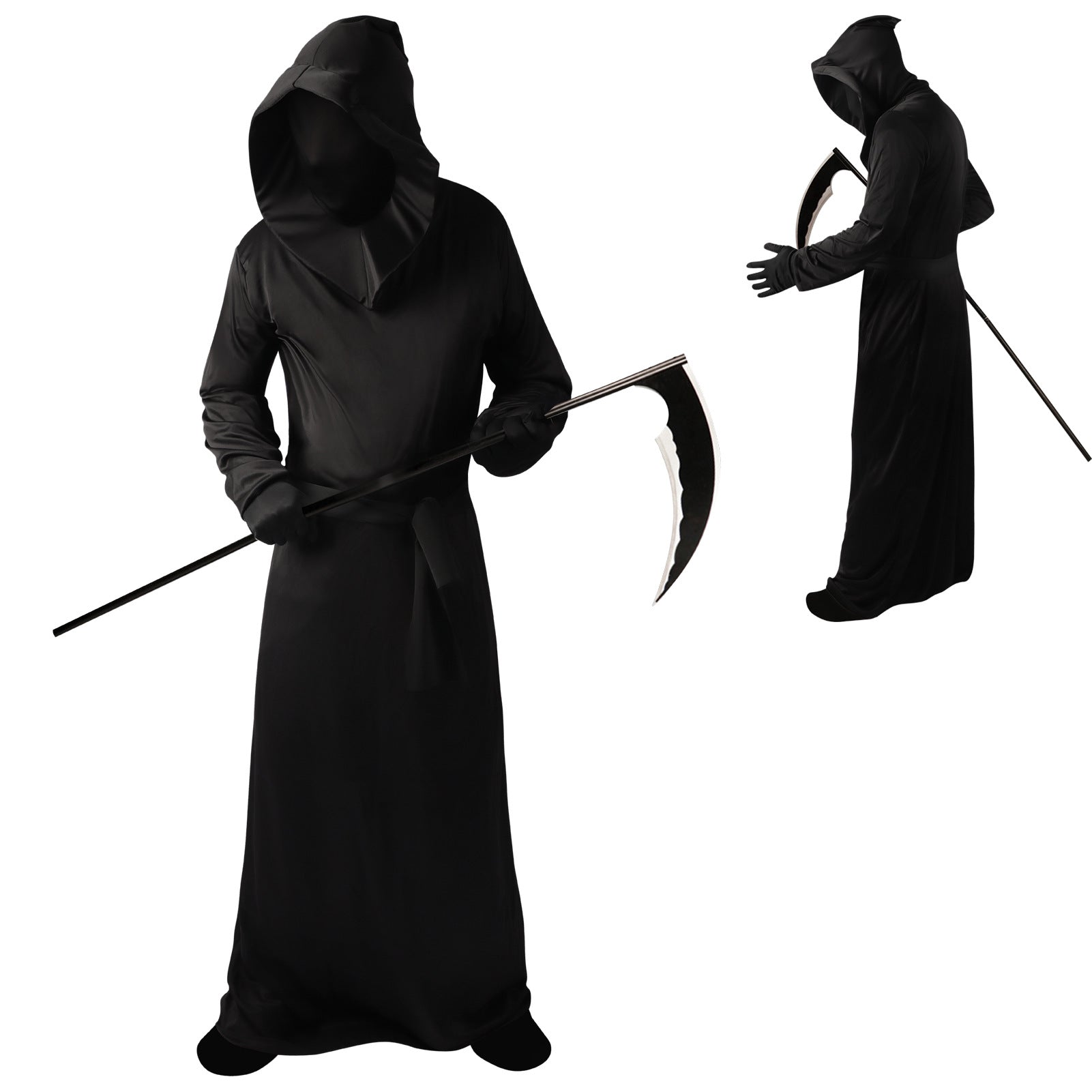 Grim Reaper Halloween Costume for Cosplay and Stage Performance - Coscosmos Grim Reaper Halloween Costume for Cosplay and Stage Performance - Coscosmos