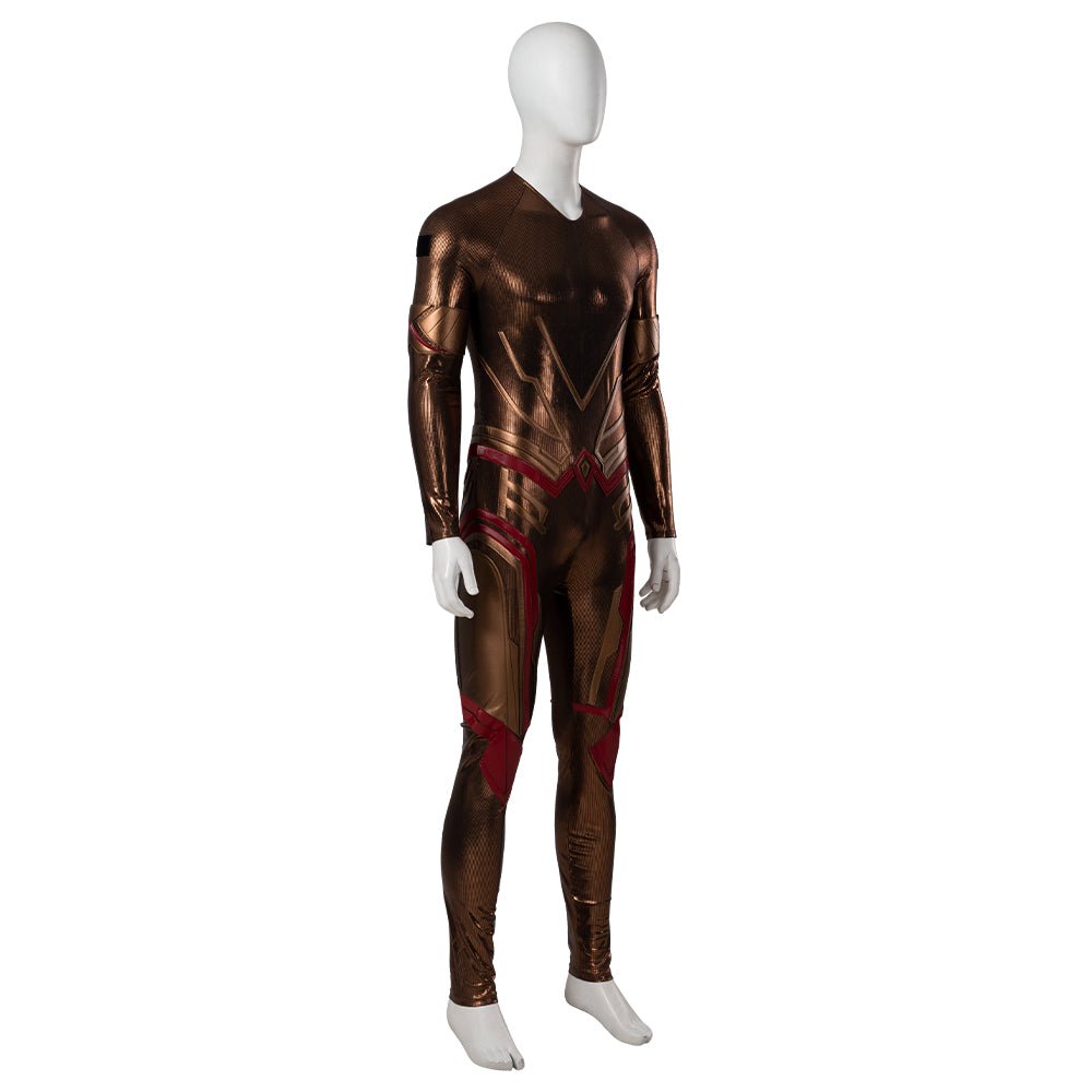 Guardians of the Galaxy 3 Adam Warlock Cosplay Costume - Printed Jumpsuit with Red Everak Armor for Men - Coscosmos Guardians of the Galaxy 3 Adam Warlock Cosplay Costume - Printed Jumpsuit with Red Everak Armor for Men - Coscosmos