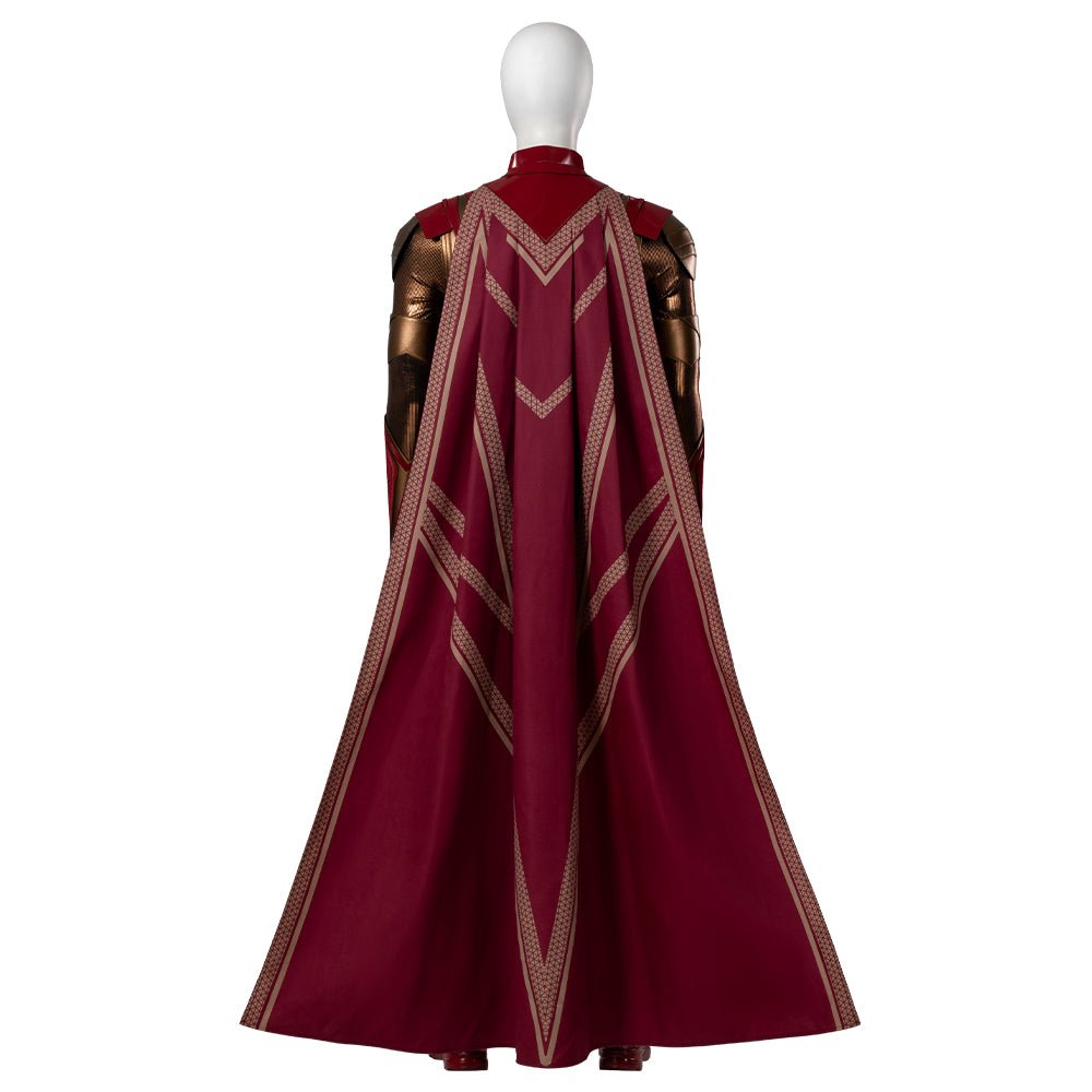 Guardians of the Galaxy 3 Adam Warlock Cosplay Costume - Printed Jumpsuit with Red Everak Armor for Men - Coscosmos Guardians of the Galaxy 3 Adam Warlock Cosplay Costume - Printed Jumpsuit with Red Everak Armor for Men - Coscosmos