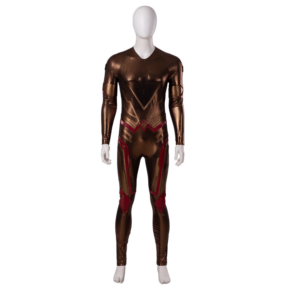 Guardians of the Galaxy 3 Adam Warlock Cosplay Costume - Printed Jumpsuit with Red Everak Armor for Men - Coscosmos Guardians of the Galaxy 3 Adam Warlock Cosplay Costume - Printed Jumpsuit with Red Everak Armor for Men - Coscosmos