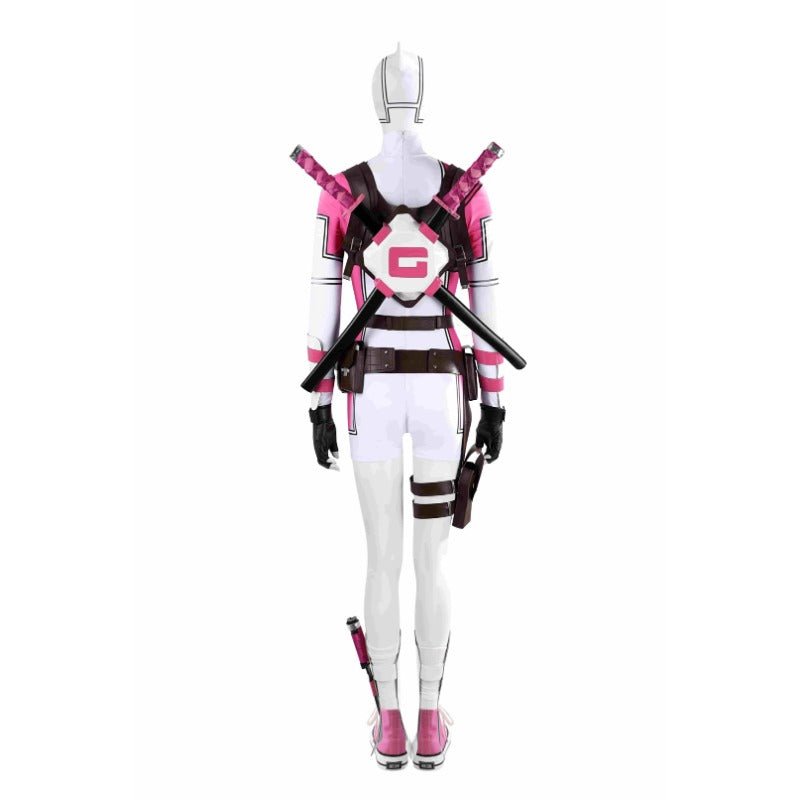 Gwenpool Cosplay Costume Comic Gwen Poole Halloween Suit for Women and Men - Coscosmos Gwenpool Cosplay Costume Comic Gwen Poole Halloween Suit for Women and Men - Coscosmos