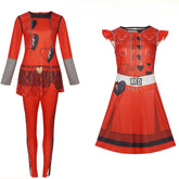 Halloween Descendants 4 Red Princess Dress Cosplay Costume - Coscosmos