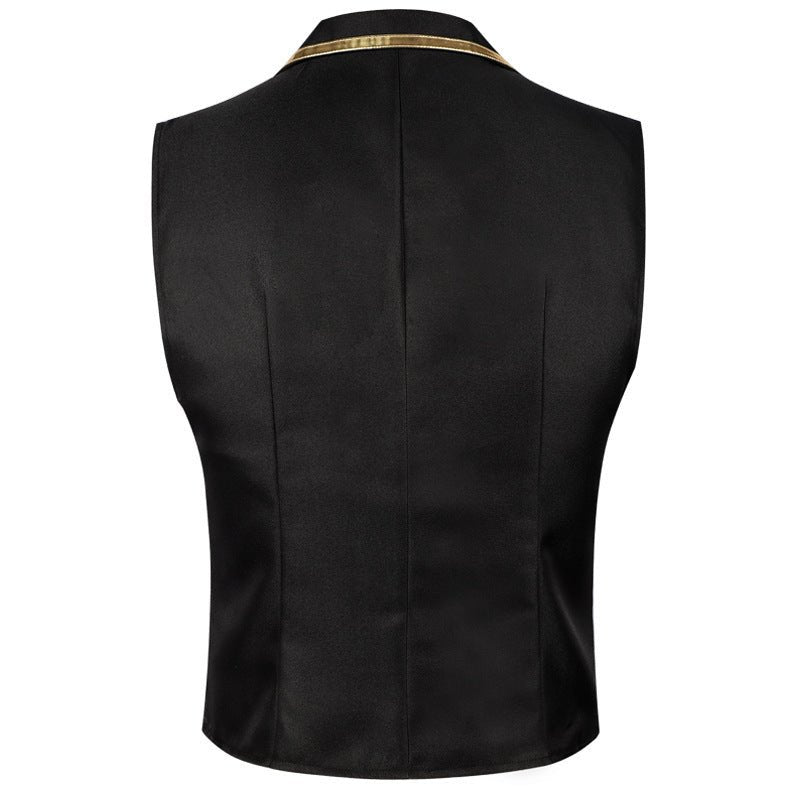 Halloween European and American Medieval Single - Breasted Vest Retro Men's Formal Dress Gold - Edged Vest - Coscosmos Halloween European and American Medieval Single - Breasted Vest Retro Men's Formal Dress Gold - Edged Vest - Coscosmos