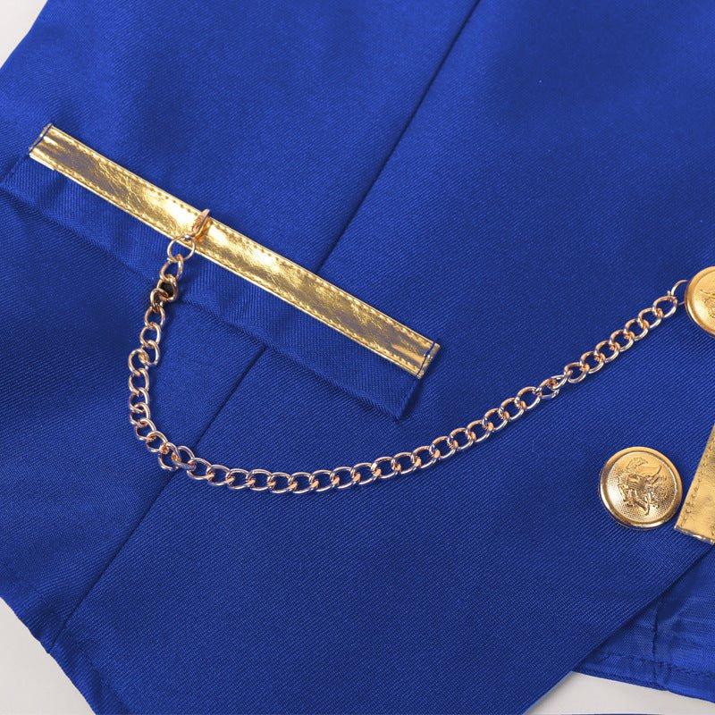 Halloween European and American Medieval Single - Breasted Vest Retro Men's Formal Dress Gold - Edged Vest - Coscosmos Halloween European and American Medieval Single - Breasted Vest Retro Men's Formal Dress Gold - Edged Vest - Coscosmos