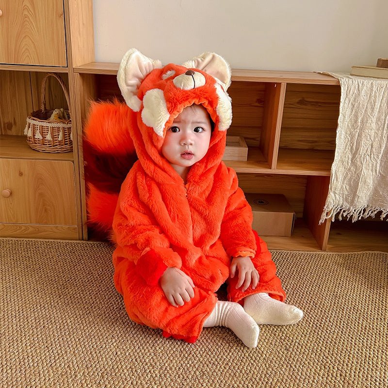 Halloween Kids Costume Lina Belle Little Bear Mei Mei Jumpsuit Fox Tail Cosplay Outfit - Coscosmos Halloween Kids Costume Lina Belle Little Bear Mei Mei Jumpsuit Fox Tail Cosplay Outfit - Coscosmos