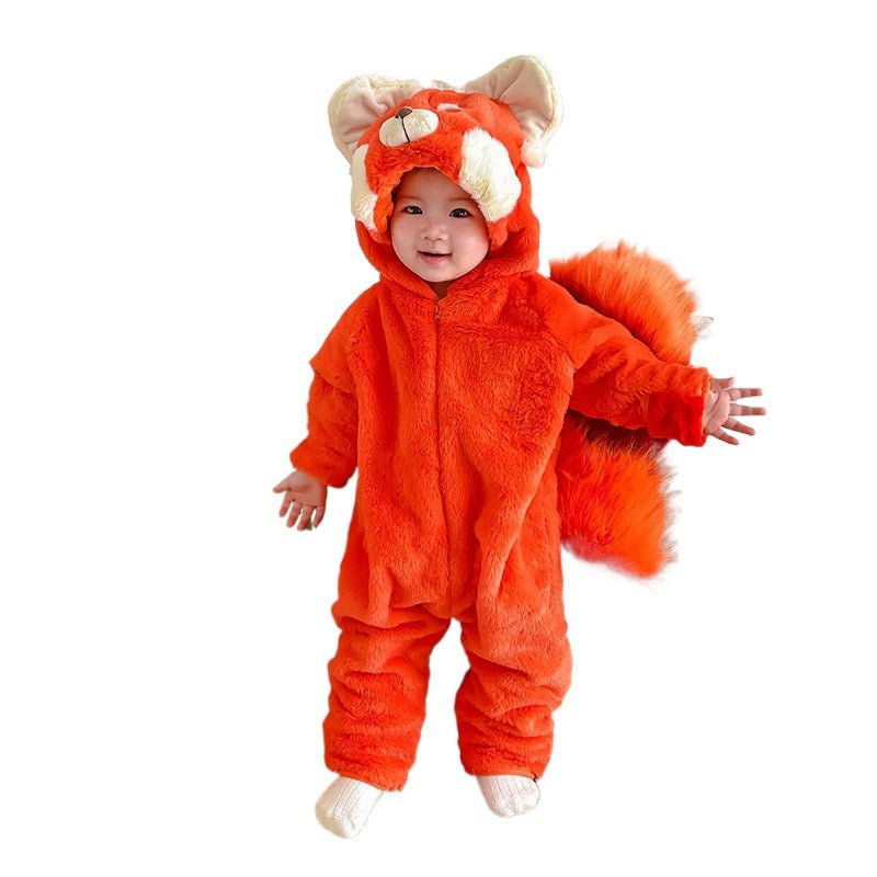 Halloween Kids Costume Lina Belle Little Bear Mei Mei Jumpsuit Fox Tail Cosplay Outfit - Coscosmos Halloween Kids Costume Lina Belle Little Bear Mei Mei Jumpsuit Fox Tail Cosplay Outfit - Coscosmos