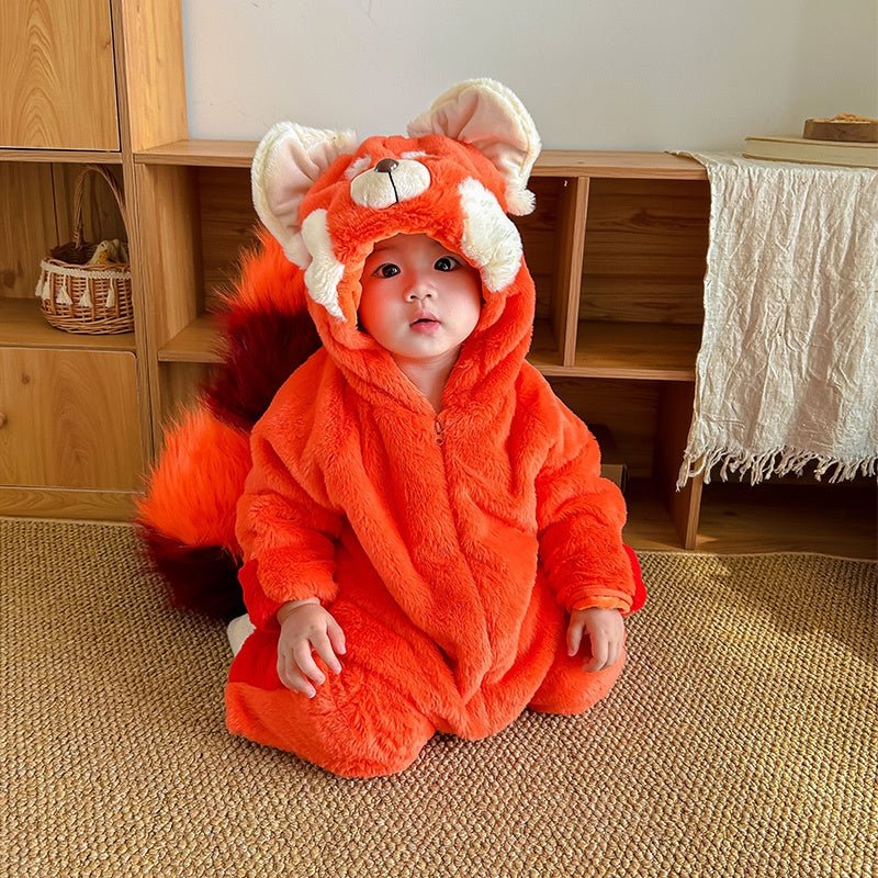 Halloween Kids Costume Lina Belle Little Bear Mei Mei Jumpsuit Fox Tail Cosplay Outfit - Coscosmos Halloween Kids Costume Lina Belle Little Bear Mei Mei Jumpsuit Fox Tail Cosplay Outfit - Coscosmos