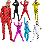 Halloween Ladybug & Cat Noir Costume for Kids - Adorable Ladybug Onesie - Coscosmos
