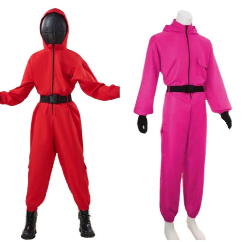 Halloween Paper Money House Dali Kids Jumpsuit Movie Cosplay Outfit - Coscosmos Halloween Paper Money House Dali Kids Jumpsuit Movie Cosplay Outfit - Coscosmos