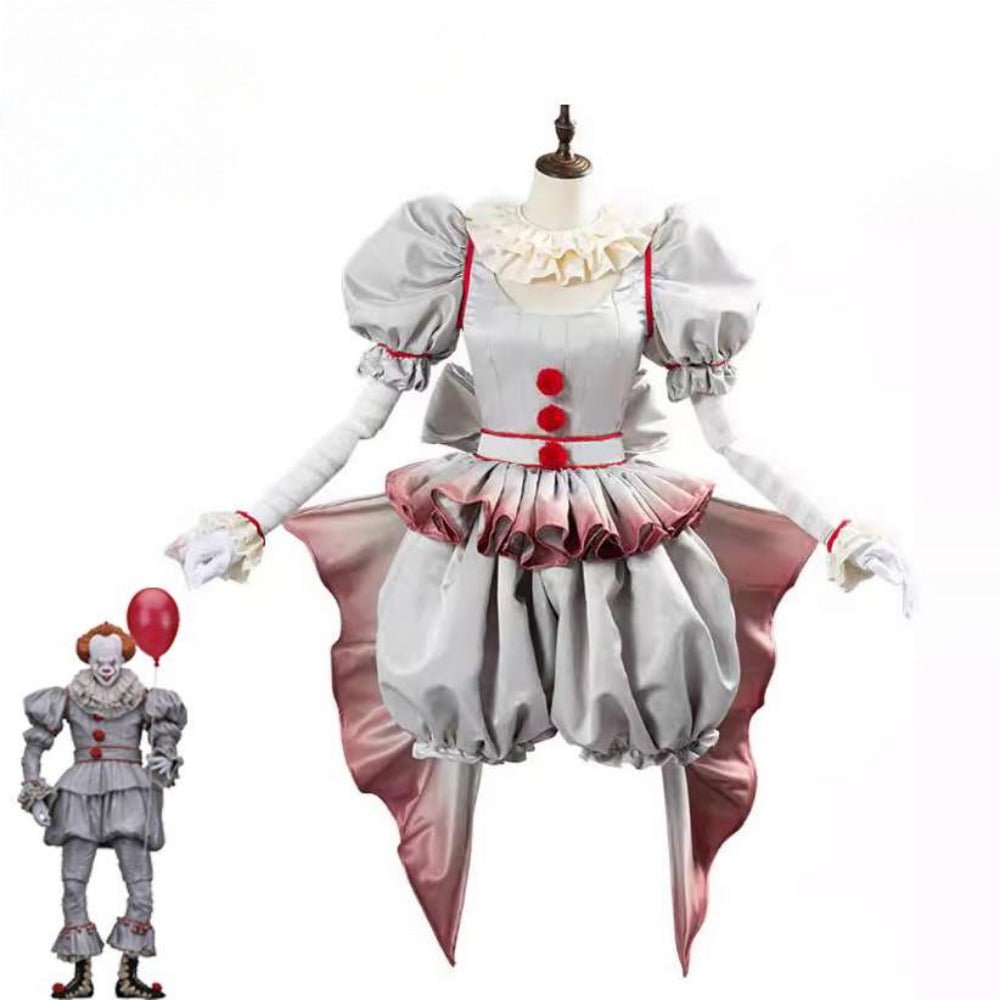 Halloween Pennywise Cosplay Costume - IT Chapter Two Clown Outfit - Coscosmos Halloween Pennywise Cosplay Costume - IT Chapter Two Clown Outfit - Coscosmos