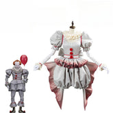 Halloween Pennywise Cosplay Costume - IT Chapter Two Clown Outfit - Coscosmos