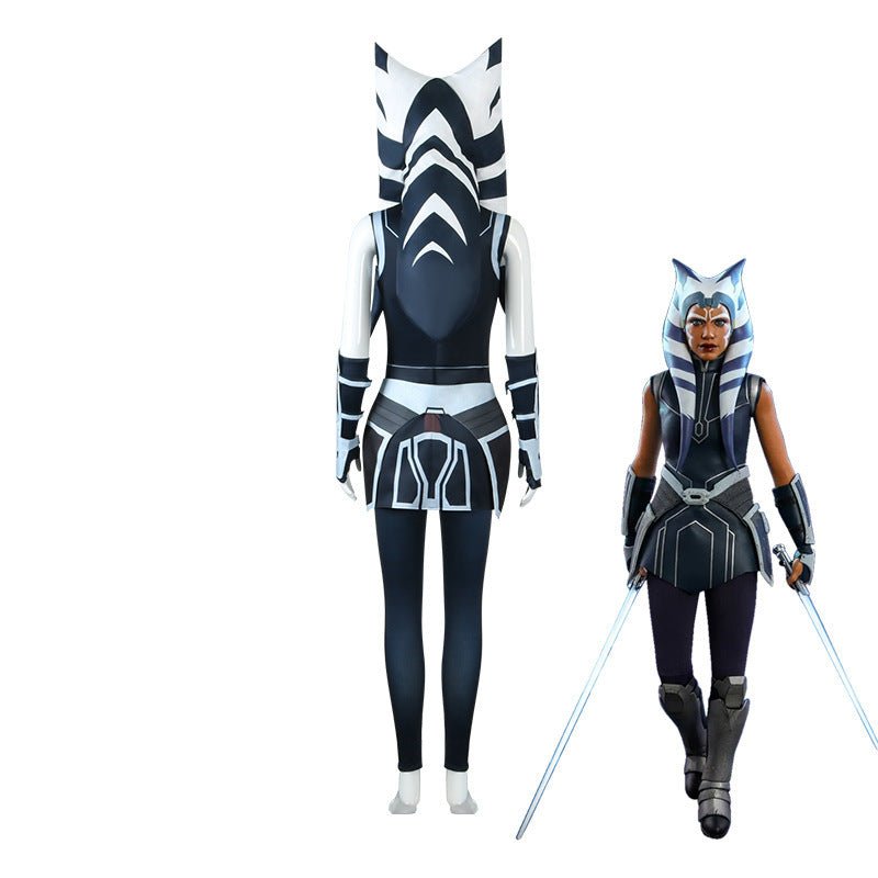 Halloween Star Wars Clone Wars Ahsoka Tano Cosplay Costume Full Set - Coscosmos Halloween Star Wars Clone Wars Ahsoka Tano Cosplay Costume Full Set - Coscosmos