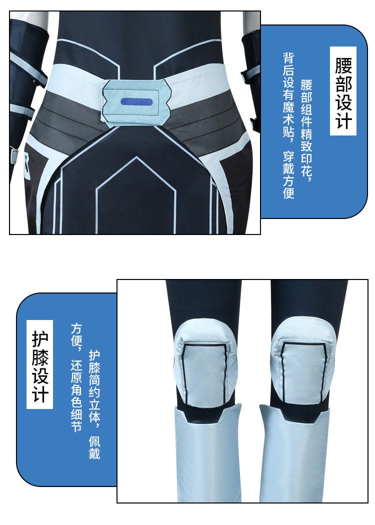 Halloween Star Wars Clone Wars Ahsoka Tano Cosplay Costume Full Set - Coscosmos Halloween Star Wars Clone Wars Ahsoka Tano Cosplay Costume Full Set - Coscosmos