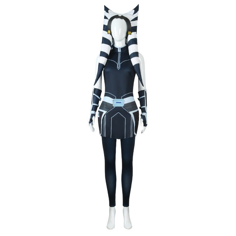 Halloween Star Wars Clone Wars Ahsoka Tano Cosplay Costume Full Set - Coscosmos Halloween Star Wars Clone Wars Ahsoka Tano Cosplay Costume Full Set - Coscosmos