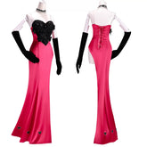 Hazbin Hotel Angel Dust Formal Dress Set Cosplay Costume - Coscosmos