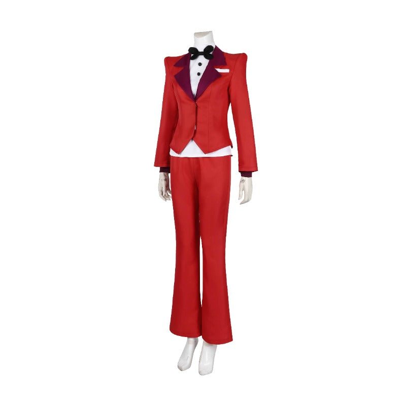 Hazbin Hotel Charlie Morningstar Cosplay Costume Red Suit for Halloween - Coscosmos Hazbin Hotel Charlie Morningstar Cosplay Costume Red Suit for Halloween - Coscosmos