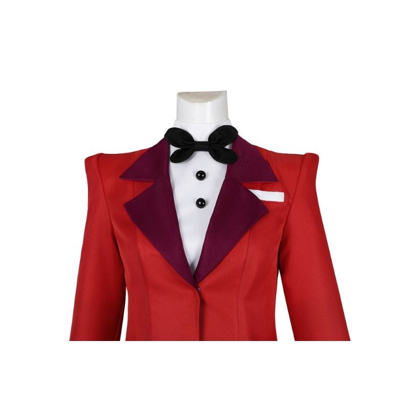 Hazbin Hotel Charlie Morningstar Cosplay Costume Red Suit for Halloween - Coscosmos Hazbin Hotel Charlie Morningstar Cosplay Costume Red Suit for Halloween - Coscosmos