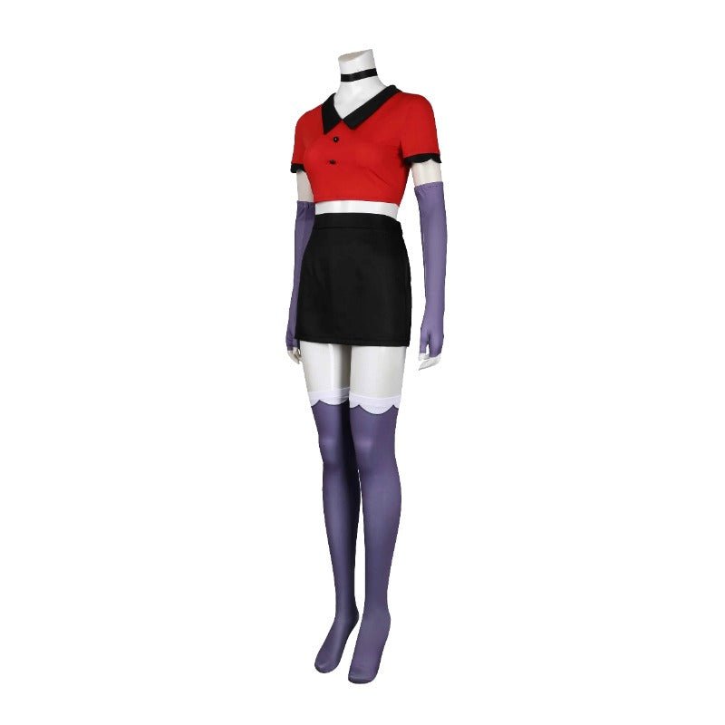 Hazbin Hotel Charlie, Vox, Alastor, and Vaggie Halloween Cosplay Costume Dress Suits - Coscosmos Hazbin Hotel Charlie, Vox, Alastor, and Vaggie Halloween Cosplay Costume Dress Suits - Coscosmos