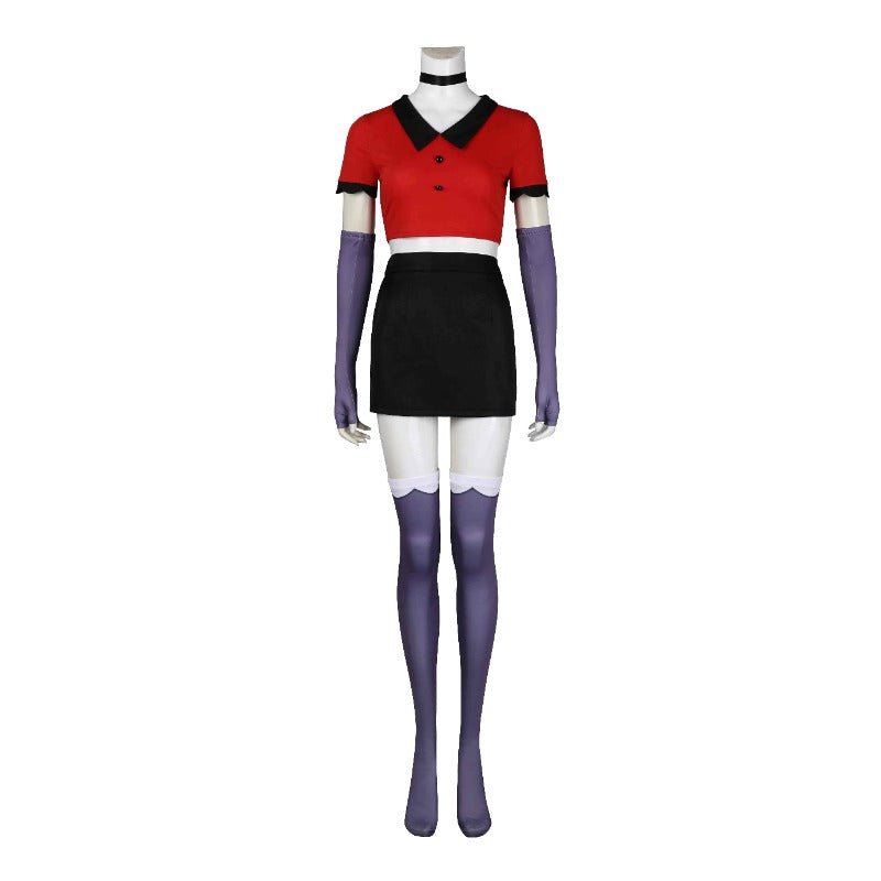 Hazbin Hotel Charlie, Vox, Alastor, and Vaggie Halloween Cosplay Costume Dress Suits - Coscosmos Hazbin Hotel Charlie, Vox, Alastor, and Vaggie Halloween Cosplay Costume Dress Suits - Coscosmos