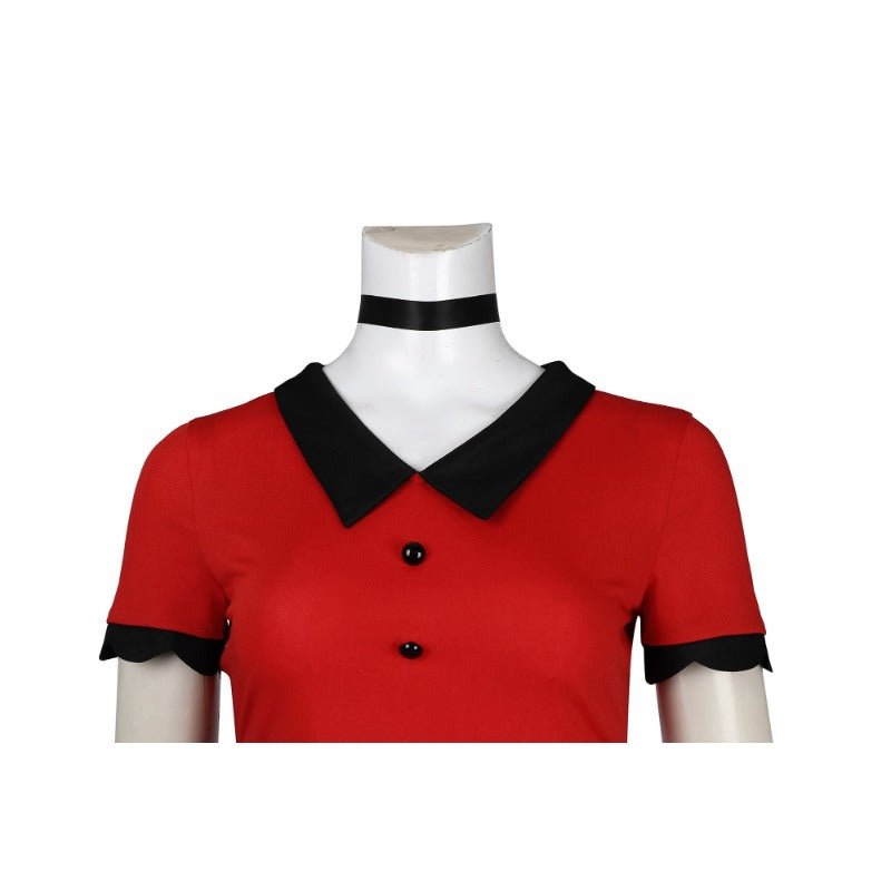 Hazbin Hotel Charlie, Vox, Alastor, and Vaggie Halloween Cosplay Costume Dress Suits - Coscosmos Hazbin Hotel Charlie, Vox, Alastor, and Vaggie Halloween Cosplay Costume Dress Suits - Coscosmos