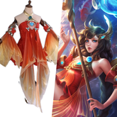 Honor of Kings Da Qiao Cosplay Costume Full Set - Official Calm Seas & Shining Light Cos Outfit - Coscosmos