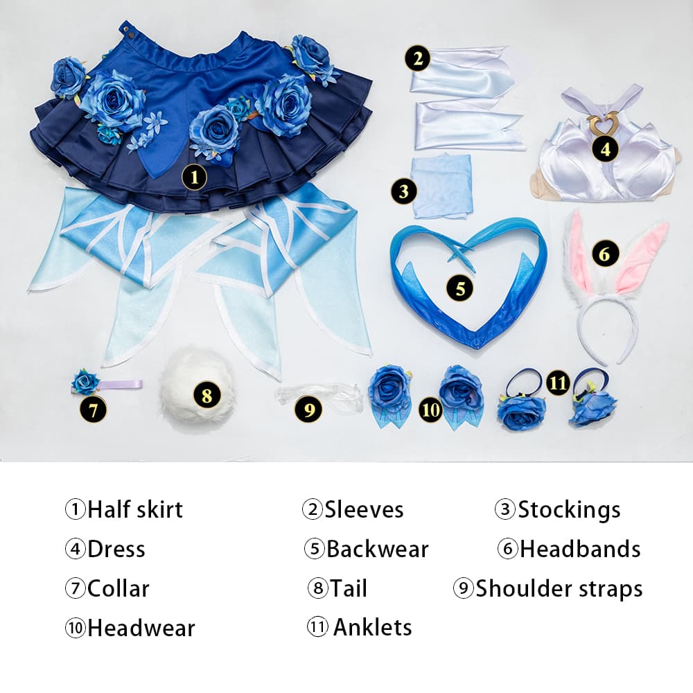 Honor of Kings Gongsun Li Flower Dance Cosplay Costume - Game Character Outfit - Coscosmos Honor of Kings Gongsun Li Flower Dance Cosplay Costume - Game Character Outfit - Coscosmos