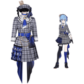 Hoshimachi Suisei Hololive VTuber Cosplay Costume Checkered Concert Dress Stage Outfit - Coscosmos