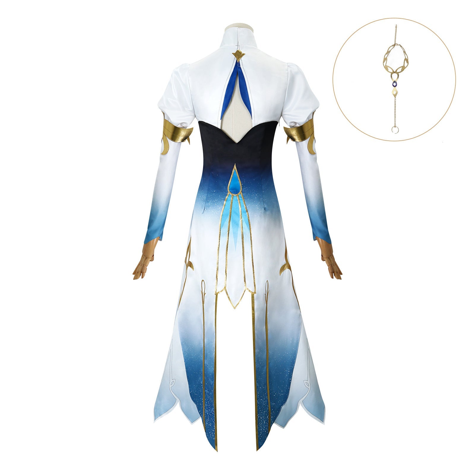 Hydro Archon Cosplay Costume - Focalors Furina Genshin Impact Anime Outfit - Coscosmos Hydro Archon Cosplay Costume - Focalors Furina Genshin Impact Anime Outfit - Coscosmos