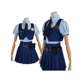 Judy Hopps 8 - Piece Cosplay Costume Set with Shirt Vest and Skirt - Coscosmos