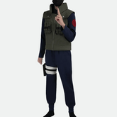 Kakashi Hatake Full Cosplay Costume, Naruto Anime Complete Outfit for Cosplay Events - Coscosmos