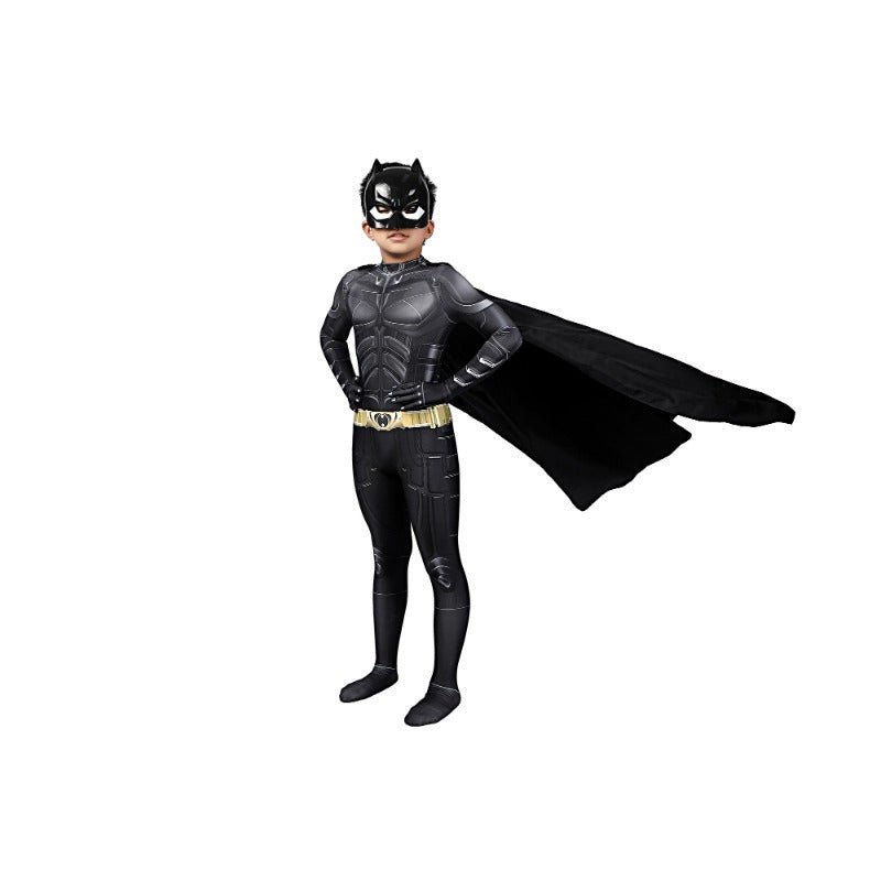 Kids Batman Cosplay Costume Halloween Dark Knight Rises Outfit for Children - Coscosmos Kids Batman Cosplay Costume Halloween Dark Knight Rises Outfit for Children - Coscosmos