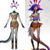 League of Legends Neeko Cosplay Costume - The Curious Chameleon Full Set Dress Outfit - Coscosmos