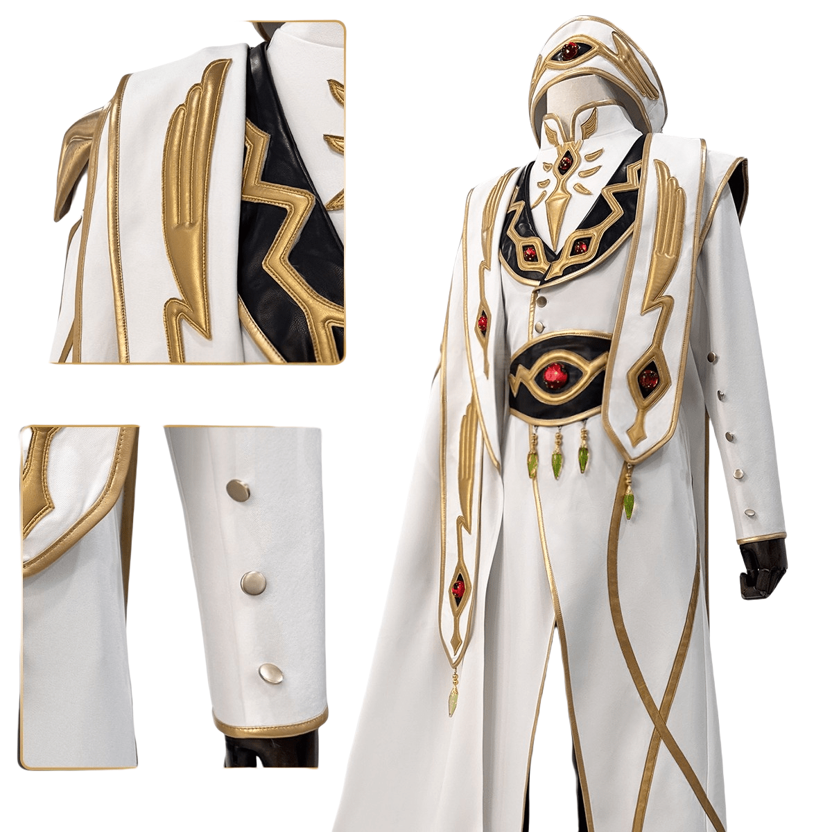 Lelouch Lamperouge (Emperor) Cosplay Costume from Code Geass: Lelouch of the Rebellion - Coscosmos Lelouch Lamperouge (Emperor) Cosplay Costume from Code Geass: Lelouch of the Rebellion - Coscosmos